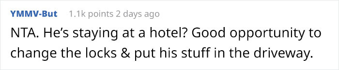 Good time to change the locks