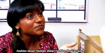  The reason we all want fashion shows at lunch