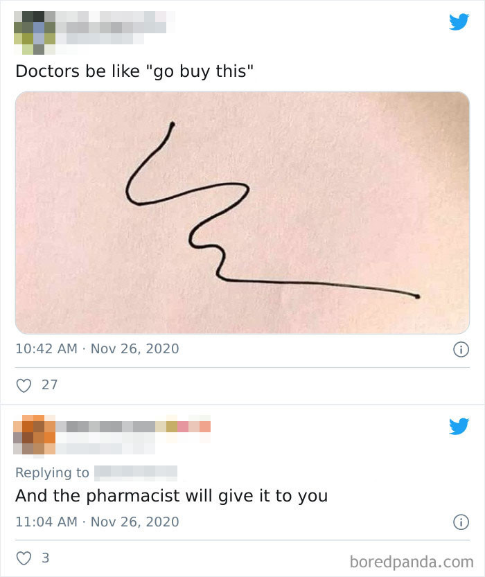 21. Doctor's handwriting