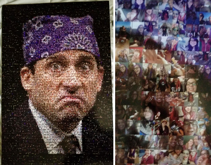 #36 Boyfriend Gave Me This Poster Of Prison Mike Made Entirely Of Pictures Of Us
