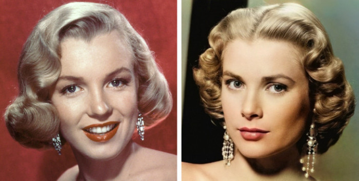 Marilyn and Grace Kelly