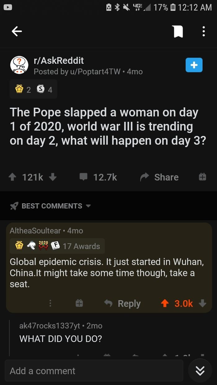 3. A Redditor who's up to date with their world news.