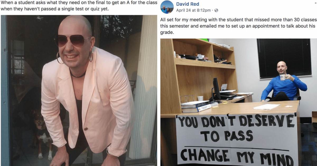 Hilarious Professor Turns Himself Into Memes To Make Fun Of Failing Students
