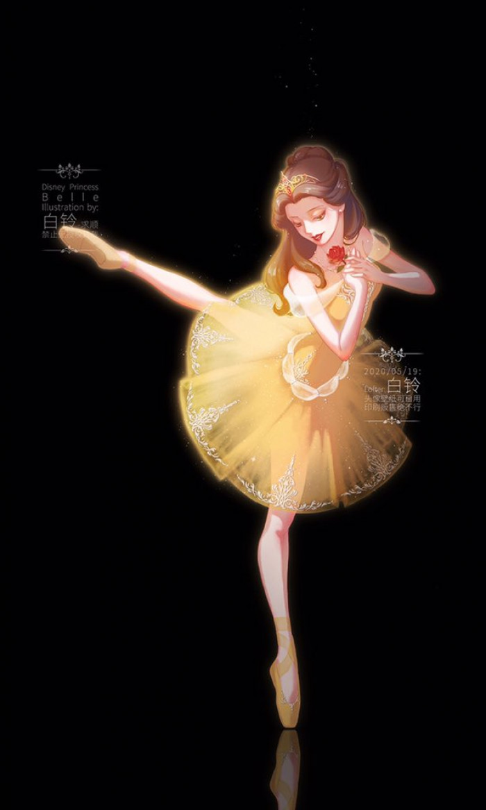 10 Mesmerizing Illustrations Of Disney Princesses As Ballerina 