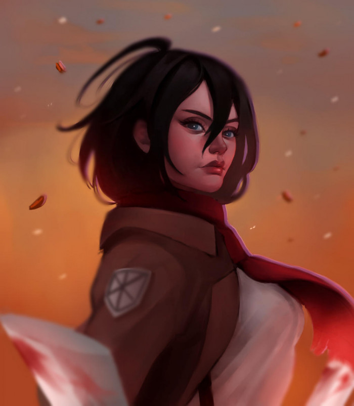 7. Mikasa (Attack on Titan)