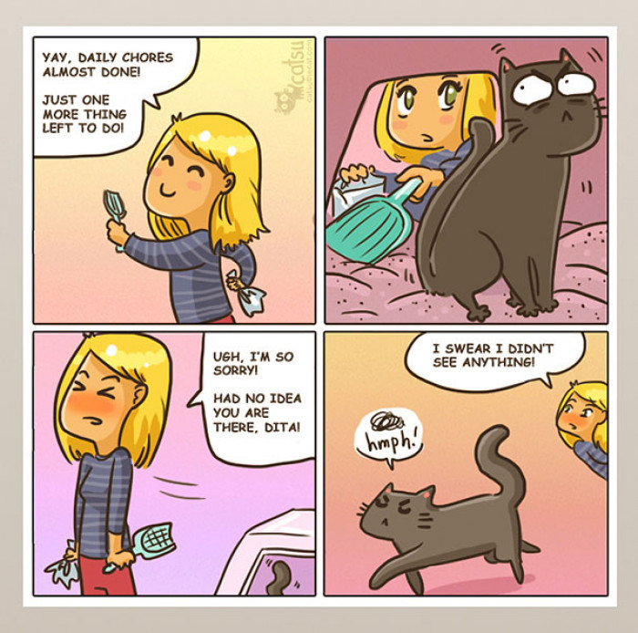 Seriously Relatable Cat Comics You're Definitely Going To Love - Cats ...