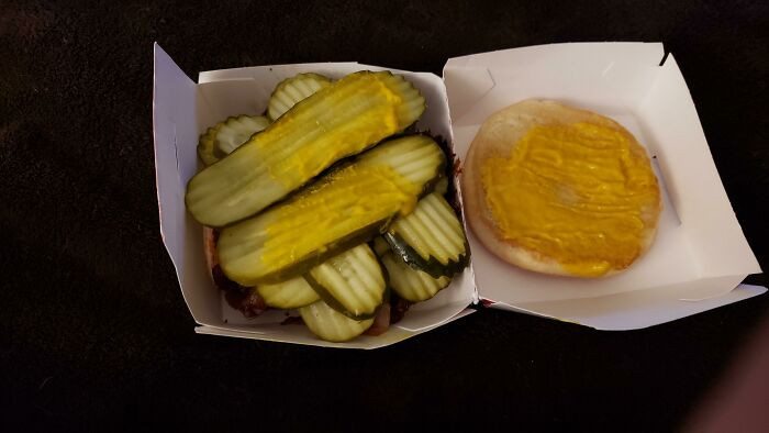 15. Requested extra pickles in my Freddie's frozen custard & steakburger