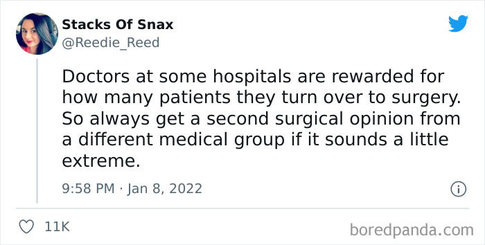 2. Always get a second opinion