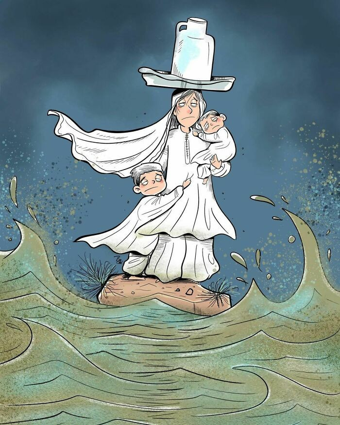 27. A mother can cross any stormy ocean for her children.