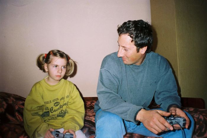 41. My dad wrecking me on PS1