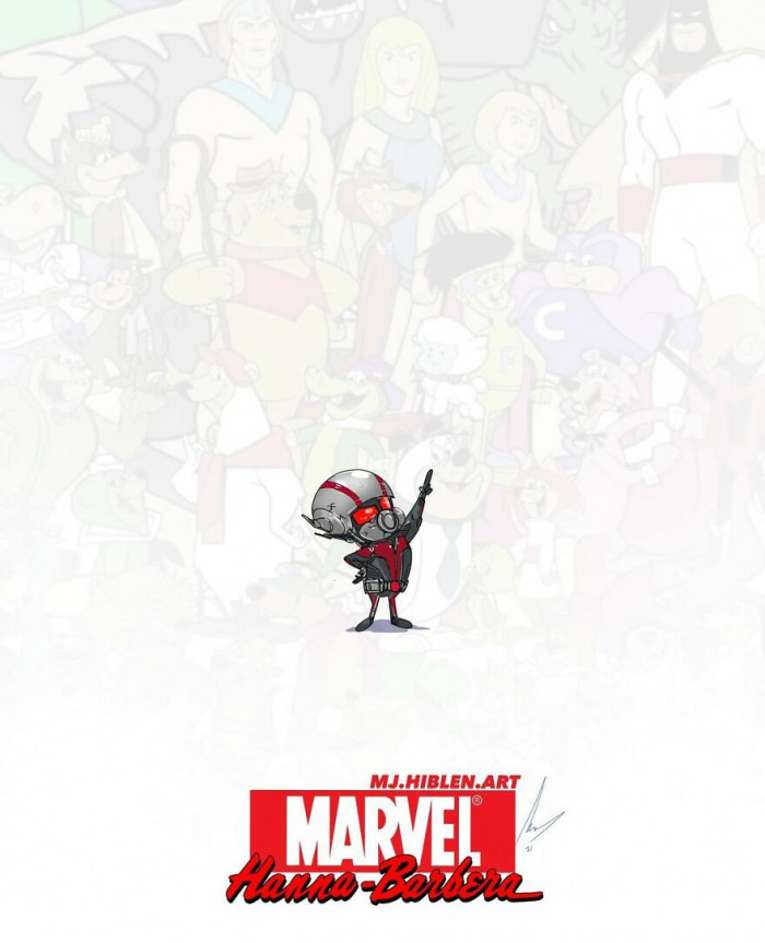 10. A sweet mashup cover photo of Atom Ant as The Ant-Man or is it Ant Man as Atom Ant