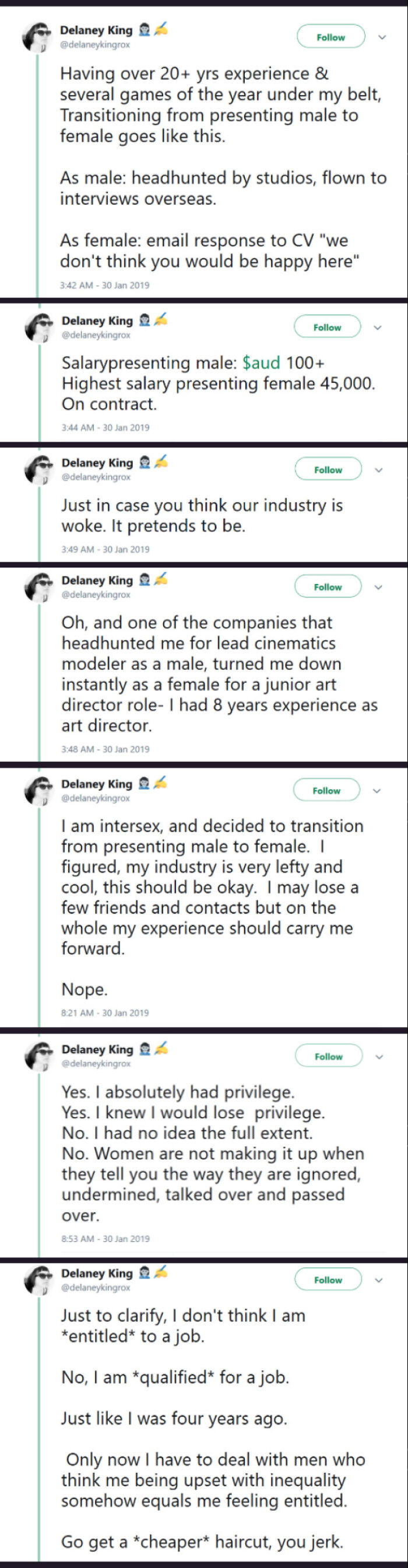 33. My experience as both genders