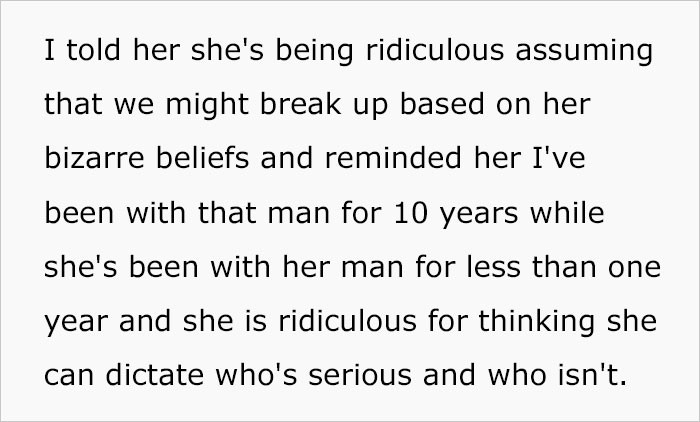 Only those in the relationship will know whether they'll stay together or not. Other people can't dictate that, not even a best friend.