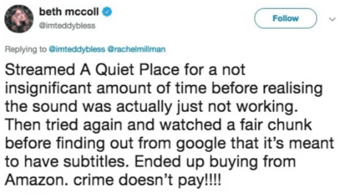 Crime doesn't pay, folks!