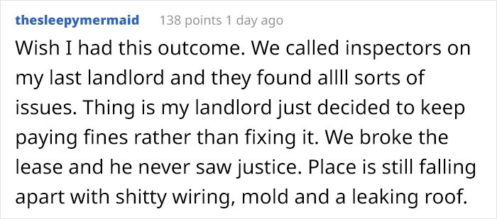 Unfortunately, some landlords decide it's cheaper for them to simply pay the fines.