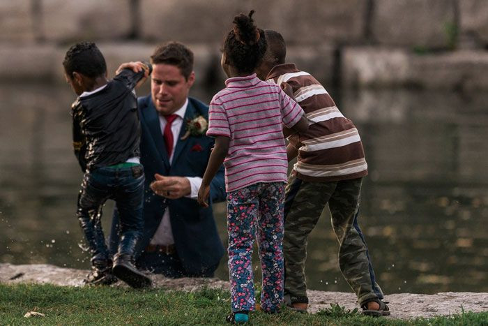 This photographer caught his heroic actions on camera as he saved the boys life