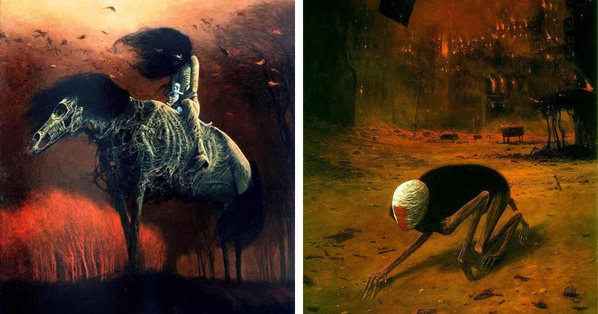 Polish Artist Paints His Nightmares And It's Terrifying