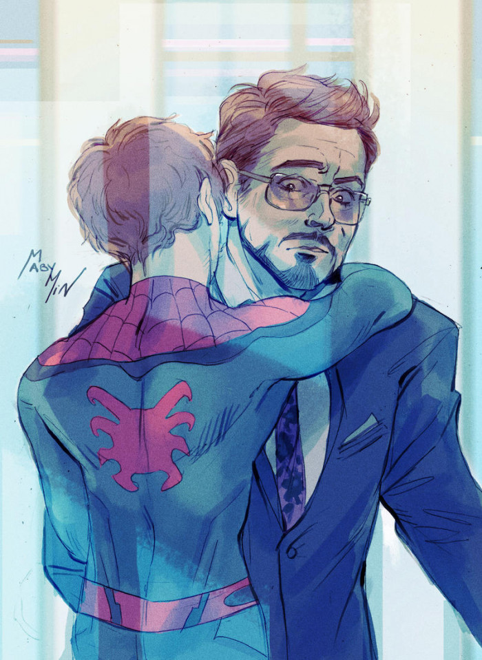 30. Tony Stark and Spider-Man