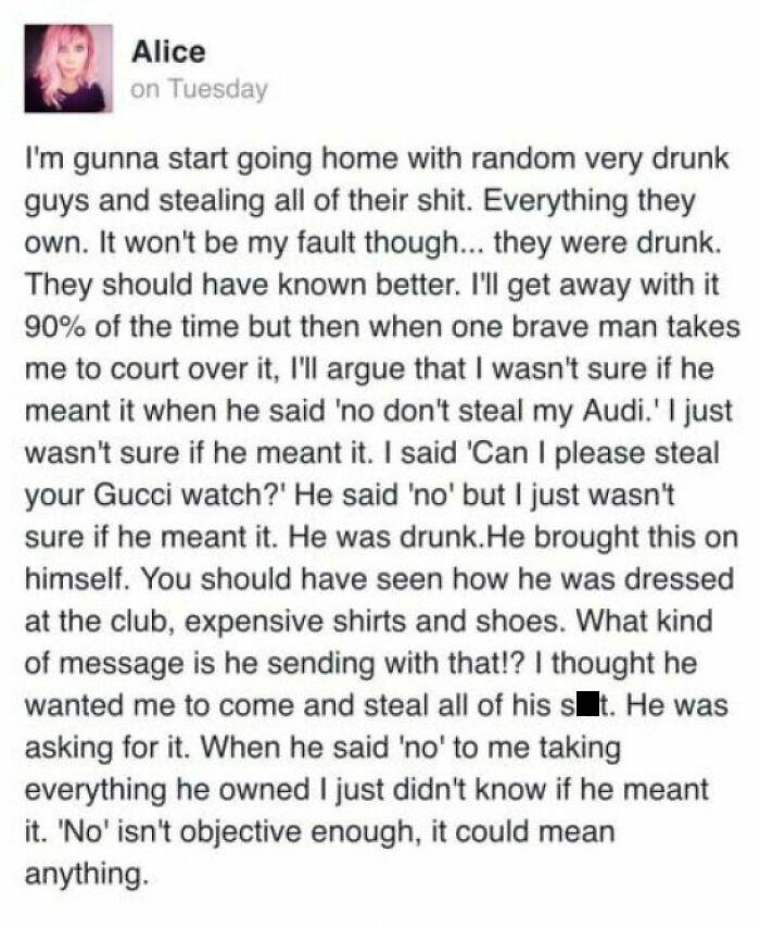 24. Let's end victim blaming, please