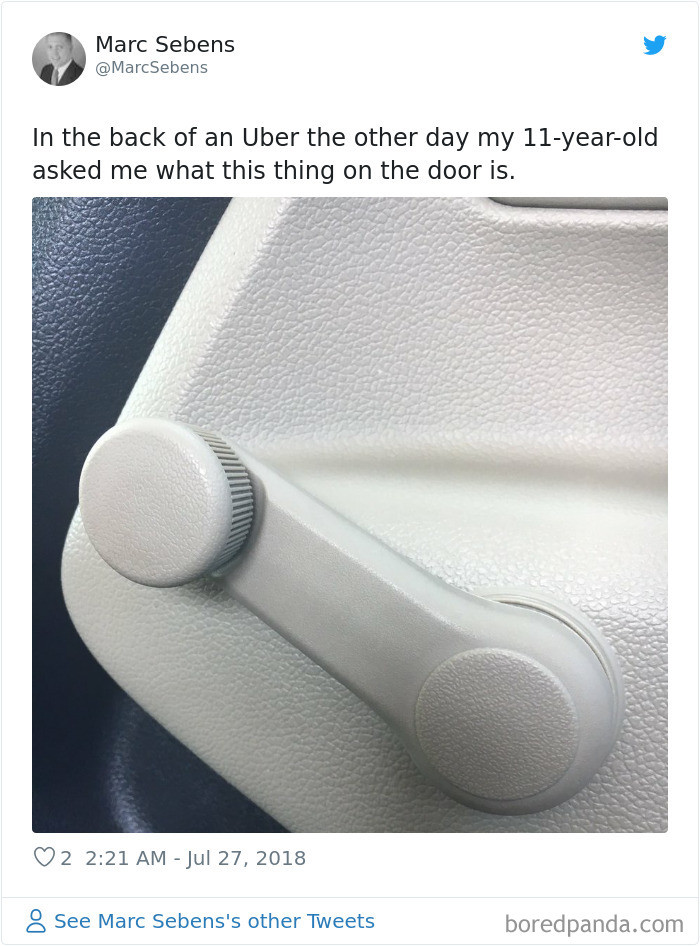 3. This is used to manually open or close a car window.