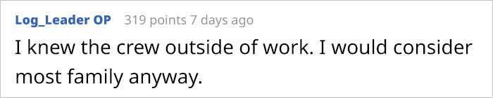 OP confirms that his crew is great.