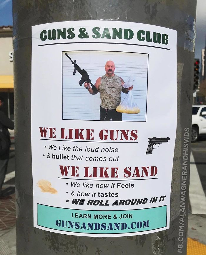 18. Guns and sand...