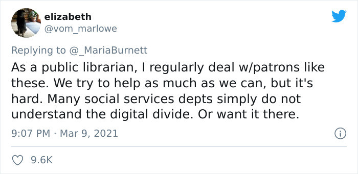 Several public librarians chimed in regarding assisting patrons with the changes in technology.