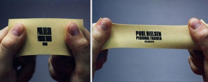 26. Another seriously clever business card from a personal trainer