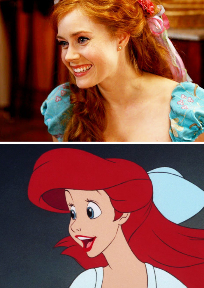 Amy Adams & Ariel from 'The Little Mermaid'