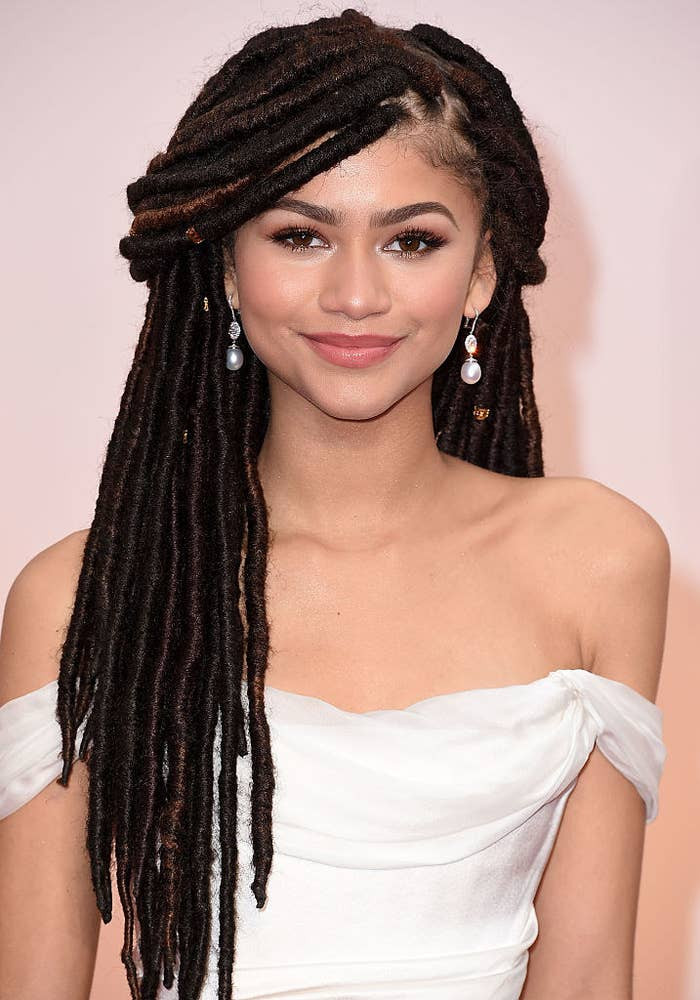 1. Giuliana Rancic from the Fashion Police mocked 18-year-old Zendaya's locs, stating they looked like they 