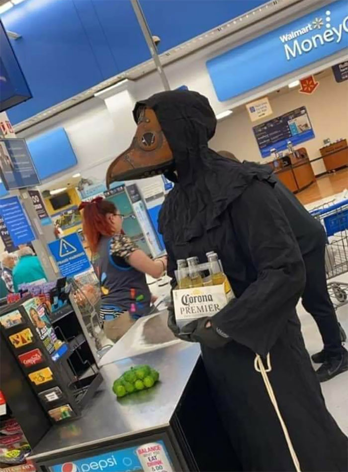 #1 A Stranger Took A Picture Of Me Wearing The Proper PPE For A Trip To Walmart For Just The Essentials