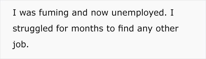 Finding another job was not easy