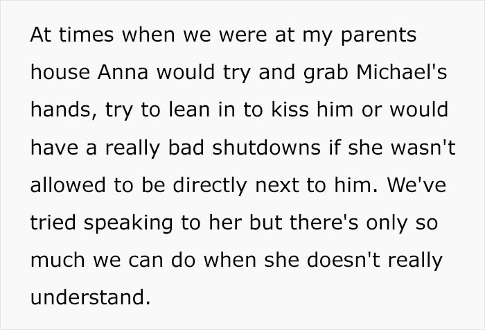 She doesn't really understand...