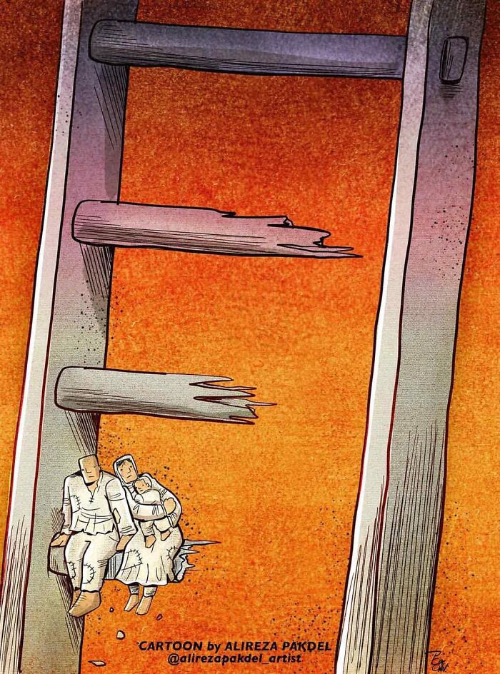 17. The poor always have to adjust to the little they receive.