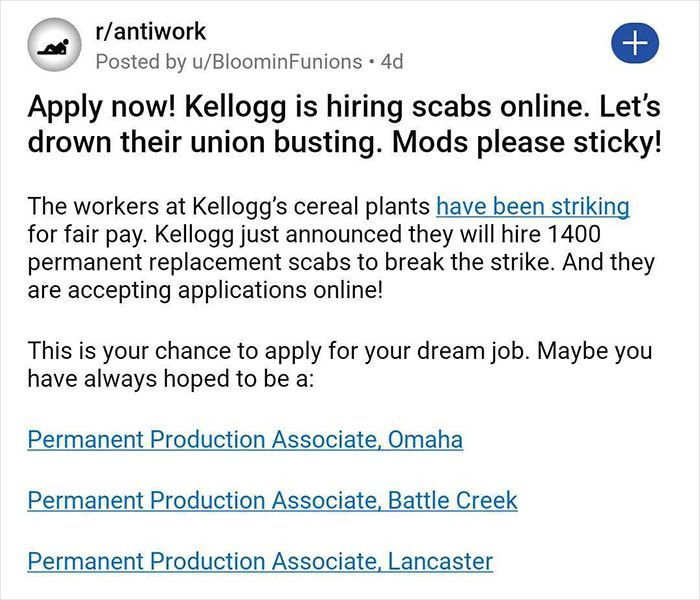 People Crash Kellogg's site As A Response To Them Letting Go 1400