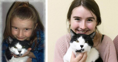 Teen Finds Her Long-Lost Childhood Cat While Volunteering at an Animal Shelter