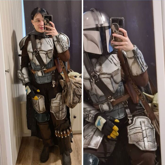 5. My mando costume for our Halloween day