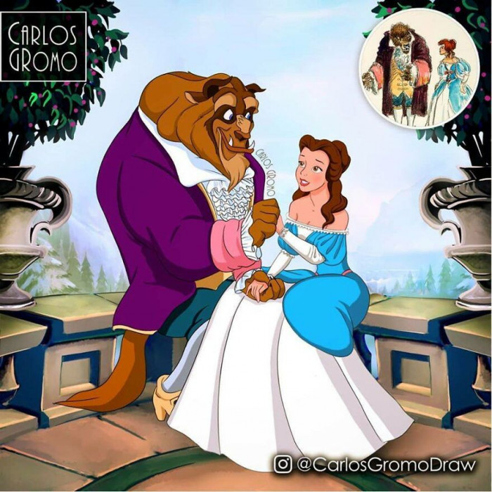 #14 Belle and the Beast based on the first concept art