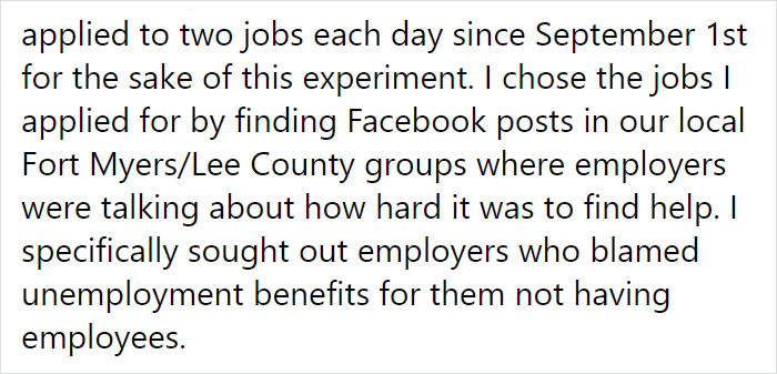He specifically targeted employers that were complaining about not being able to find help