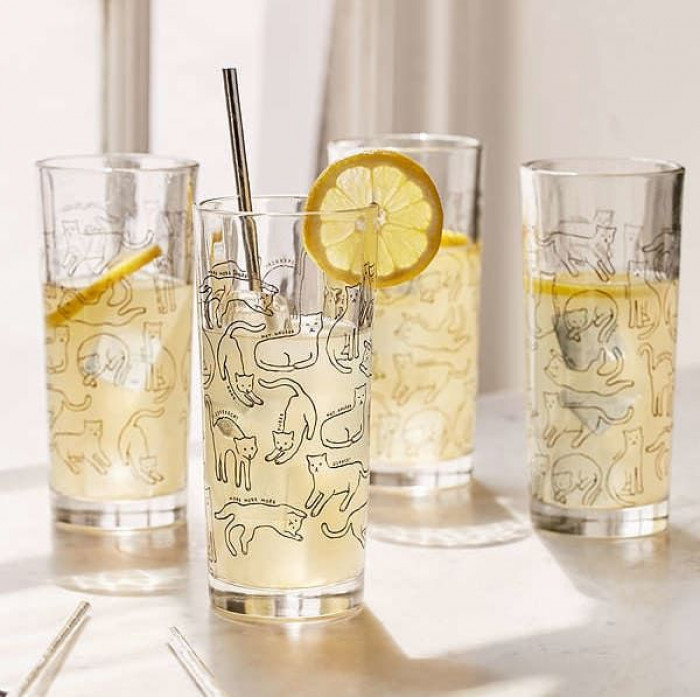 Cat Drinking Glasses