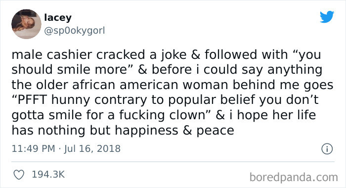 45. God blessed this woman with utter confidence!