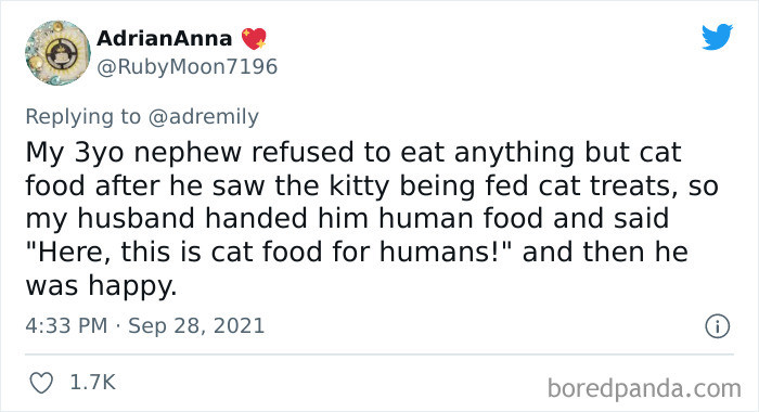 3. Cat food for humans...