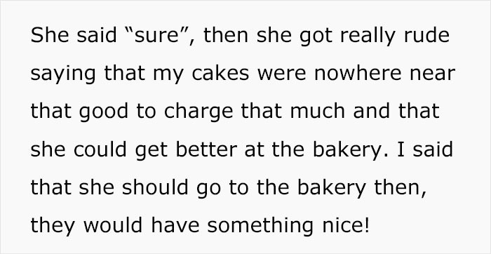 Sure enough, her aunt reacted negatively to the prices she set.