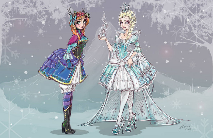 6. Anna and Elsa - Frozen