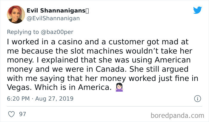 #5 The one with the American currency