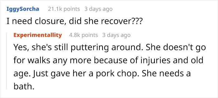 Here's how people reacted to Daisy's story.