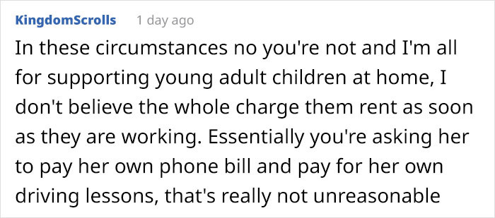 Not unreasonable at all