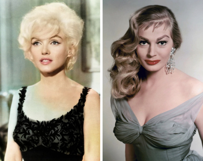 Marilyn and Anita Ekberg