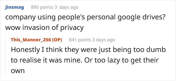 An invasion of privacy