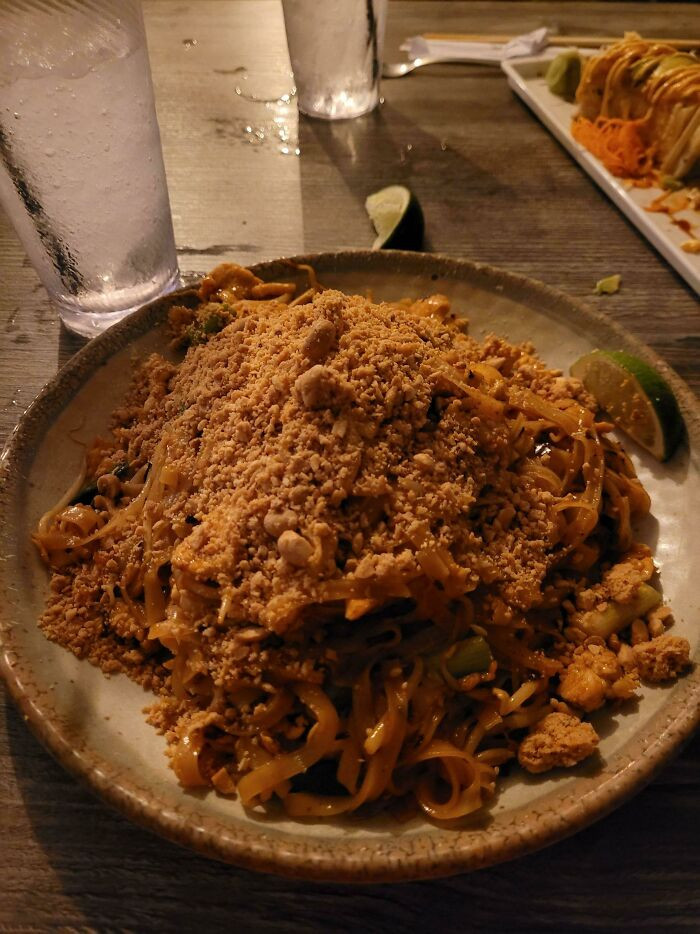 43. Requested extra peanuts on my Pad Thai